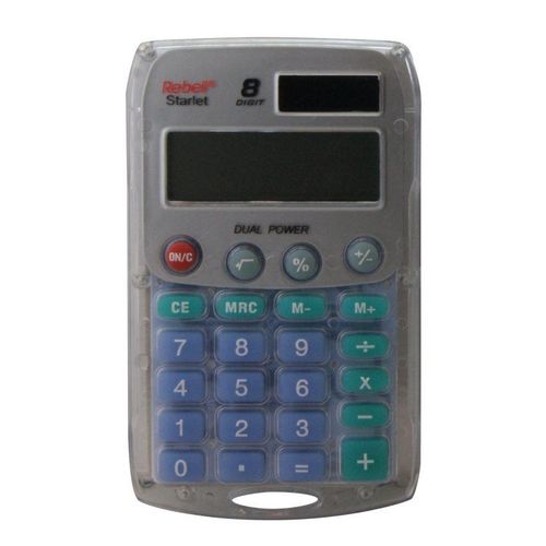 Calculatrice de poche 8 chiffres solaire/pile