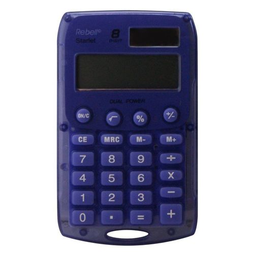 Calculatrice de poche 8 chiffres solaire/pile