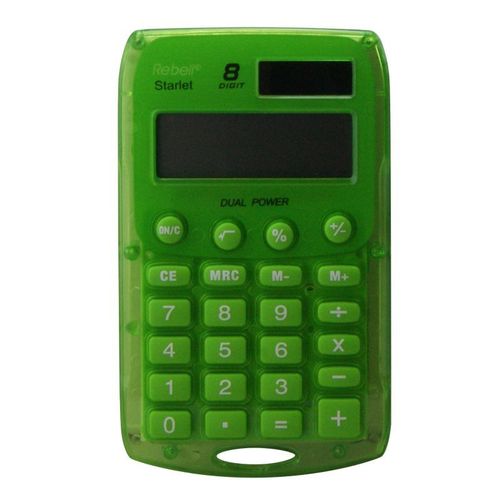 Calculatrice de poche 8 chiffres solaire/pile