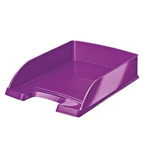 Leitz Lot De 5 Corbeilles À Courrier Plus Wow, A4, Polystyrène, Violet