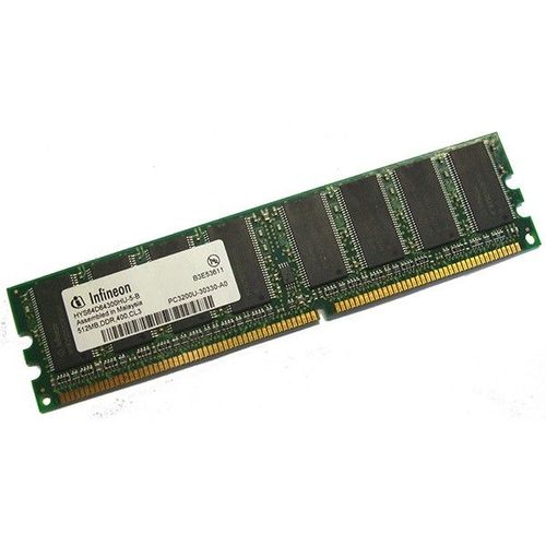 Ram Barrette Memoire INFINEON 512Mo DDR1 PC-3200U 400Mhz HYS64D64300HU-5-B CL3