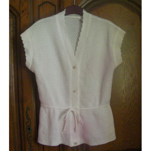 Gilet Blanc Taille 40