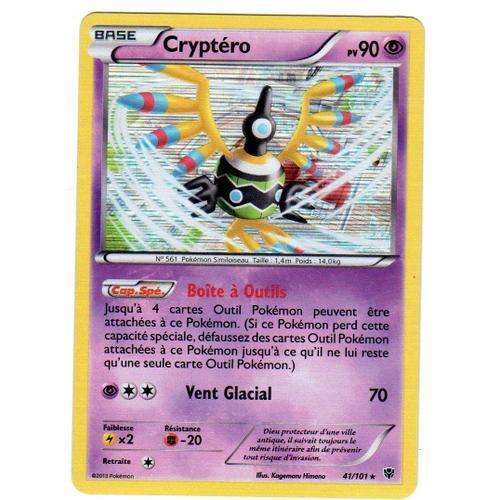 Carte Pokemon - Cryptero - 41/101 - Holo Rare - Explosion Plasma - Version Francaise -