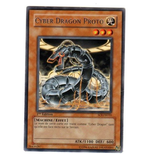 Cyber Dragon Proto En Fr 1 Ere Ed Soi-Fr010 Carte En Rare