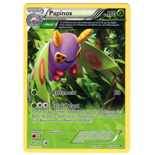 Papinox Rare 8/108 Carte Pokemon Xy Ciel Rugissant Francaise 