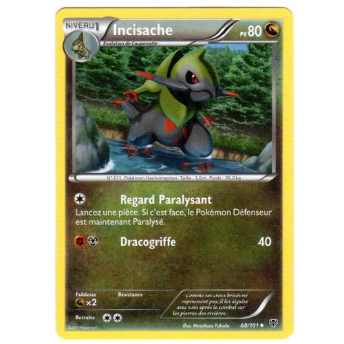 Carte Pokemon - Incisache - 68/101 - Holo Reverse - Explosion Plasma -