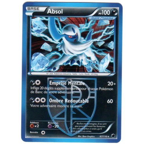 Pokemon - Glaciation Plasma - 67/116 - Absol - Holo