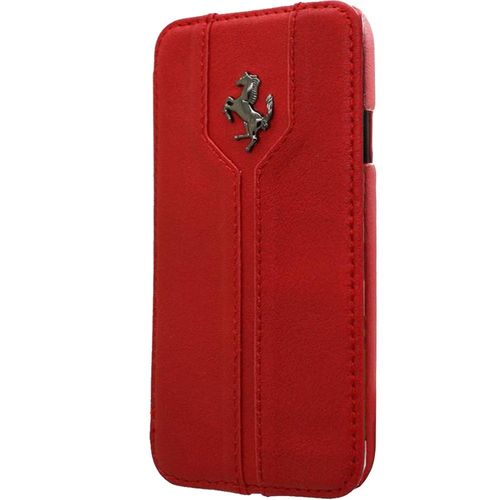 Etui Ferrari Monte Carlo Cuir Rouge Rabat Latéral Samsung Galaxy S4