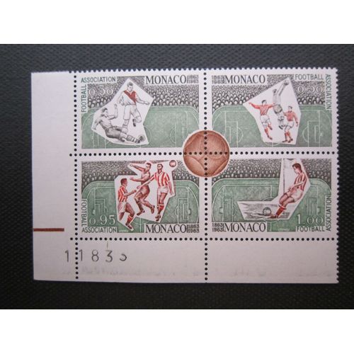 Monaco. Centenaire Du Football. N°620-631. (1963)
