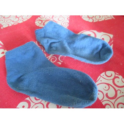 Chaussettes Bleues Unies Taille 27 - 30