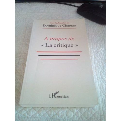 A Propos De La Critique