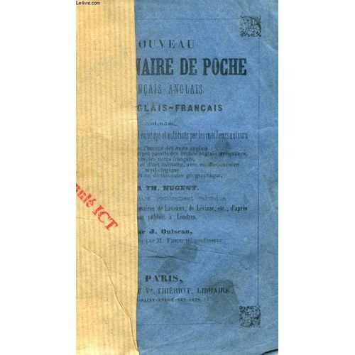 Nouveau Dictionnaire De Poche Francais-Anglais Et Anglais-Francais (New Pocket Dictionary, French And English)