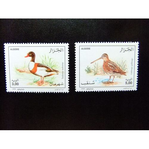 Algérie 1996 -  Faune Oiseaux Yvert Nª 163/164 ** Mnh