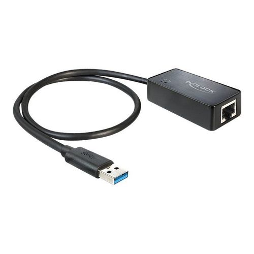 Delock Adapter USB 3.0 > Gigabit LAN 10/100/1000 Mb/s - Adaptateur réseau - USB 3.0 - Gigabit Ethernet
