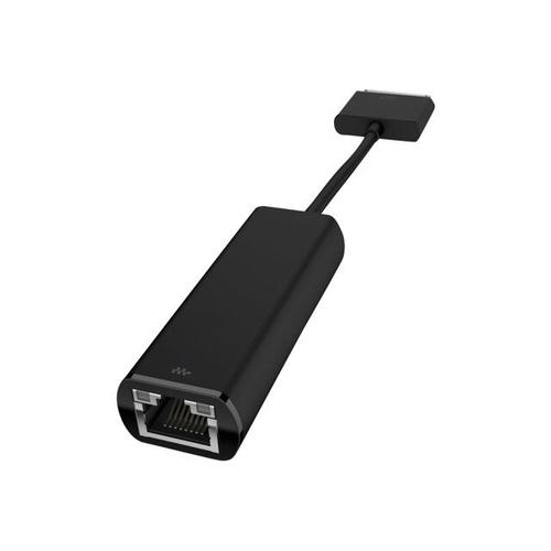 HP ElitePad Ethernet Adapter - Adaptateur réseau - connecteur d'accueil 70 broches (M) pour RJ-45 (F) - 16.9 cm - noir - pour Elite x2 1011 G1; ElitePad 1000 G2, 900 G1