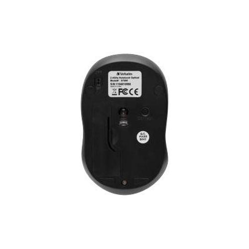 Verbatim Wireless Mouse GO NANO - Souris - optique - sans fil - RF - récepteur sans fil USB - noir