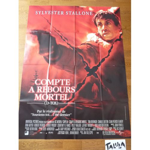Compte À Rebours Mortel De  Jim Gillespie Avec Sylvester Stallone, Harrison Coe- Affiche Originale De Film Format 120 X 160 Cm
