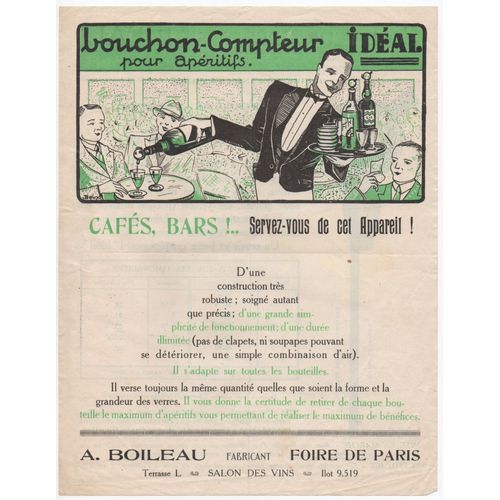 Publicité Ideal Papier - Bouchon-Compteur