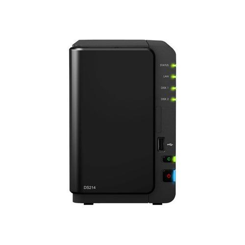 Synology Disk Station DS214 - Serveur NAS - 0 Go - SATA 3Gb/s - RAID 0, 1, JBOD - Gigabit Ethernet - iSCSI