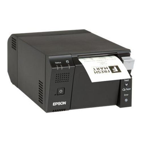 Epson TM T70II - Imprimante de reçus - thermique en ligne - Rouleau (8 cm) - 180 dpi - jusqu'à 250 mm/sec - USB 2.0, série - outil de coupe - gris foncé