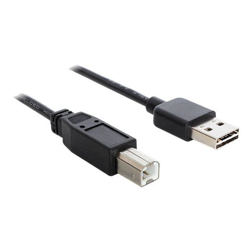Delock EASY-USB - Câble USB - USB type B (M) pour USB (M) - 3 m - noir