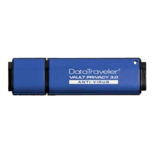 Kingston DataTraveler Vault Privacy 3.0 Anti-Virus - Clé USB - chiffré - 8 Go - USB 3.0 - Conformité TAA