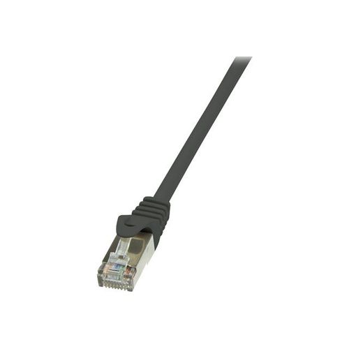 LogiLink EconLine - Cordon de raccordement - RJ-45 (M) pour RJ-45 (M) - 3 m - paire torsadée écrantée (F/UTP) - CAT 6 - noir