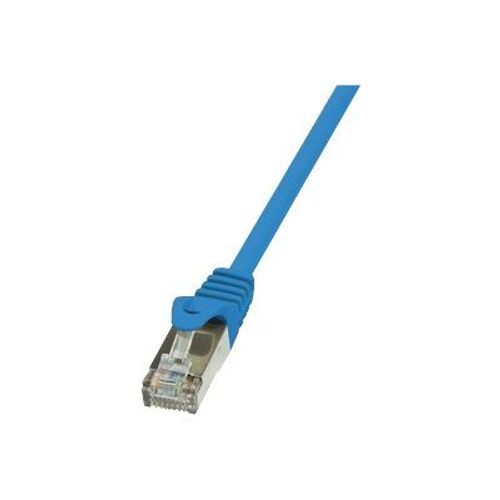 LogiLink - Cordon de raccordement - RJ-45 (M) pour RJ-45 (M) - 50 cm - paire torsadée écrantée (F/UTP) - CAT 5e - bleu