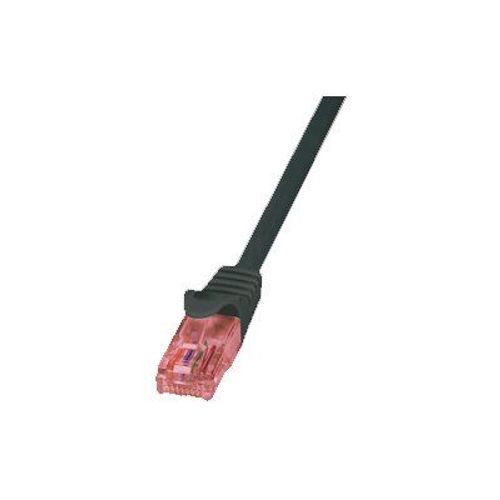 LogiLink PrimeLine - Cordon de raccordement - RJ-45 (M) pour RJ-45 (M) - 3 m - SFTP, PiMF - CAT 6 - sans halogène - noir
