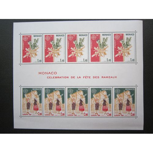 Monaco. Europa. Celebration De La Fete Des Rameaux. N°19 (1981)