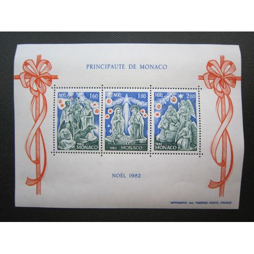Monaco. Noel. Scenes De La Nativite. Bloc N°23 (1982)