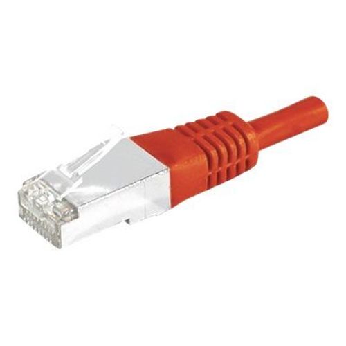 generic - Cordon de raccordement - RJ-45 (M) pour RJ-45 (M) - 2 m - SFTP - CAT 6 - moulé - rouge