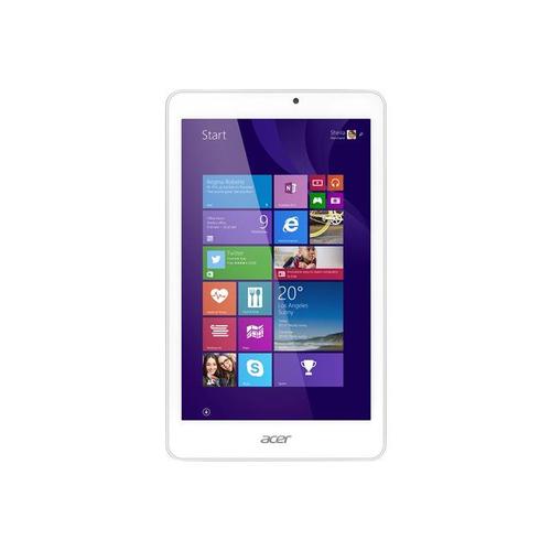 Acer ICONIA Tab 8 W W1-810-15NY - Tablette - Atom Z3735G / 1.33 GHz - Win 8.1 avec Bing 32 bits - 1 Go RAM - 32 Go eMMC - 8" IPS écran tactile 1280 x 800 - HD Graphics - blanc