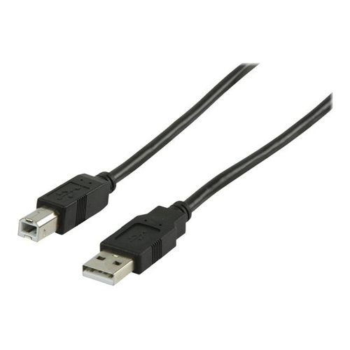 Valueline - Câble USB - USB type B (M) pour USB (M) - 3 m - noir