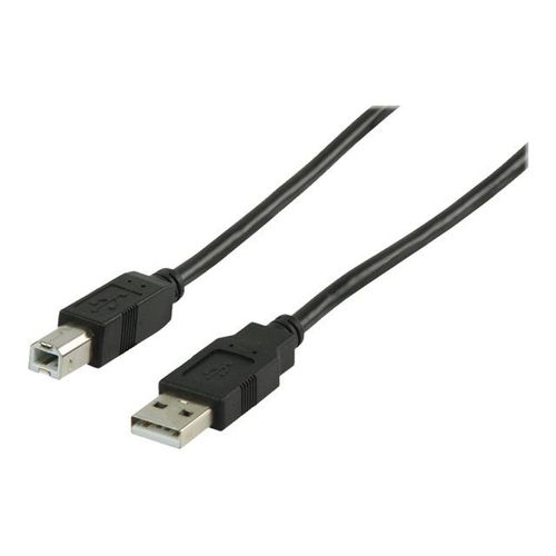 Valueline - Câble USB - USB type B (M) pour USB (M) - 2 m - noir