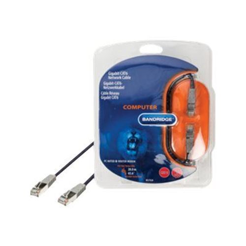 Bandridge Blue Multimedia - Câble réseau - RJ-45 (M) pour RJ-45 (M) - 20 m - CAT 6 - bleu