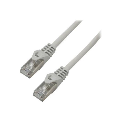 MCL Samar Eco - Cordon de raccordement - RJ-45 (M) pour RJ-45 (M) - 10 m - paire torsadée écrantée (F/UTP) - CAT 6 - moulé, sans crochet, bloqué - gris