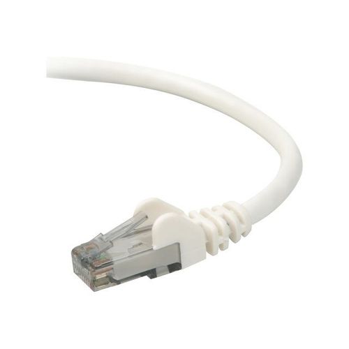 Belkin High Performance - Cordon de raccordement - RJ-45 (M) pour RJ-45 (M) - 1 m - UTP - CAT 6 - moulé, sans crochet - blanc - pour Omniview SMB 1x16, SMB 1x8; OmniView SMB CAT5 KVM Switch