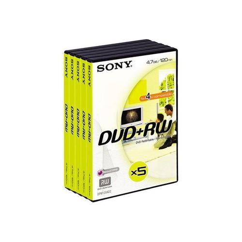 Sony DPW-120AVD - 5 x DVD+RW - 4.7 Go 1x - boîtier pour DVD vidéo