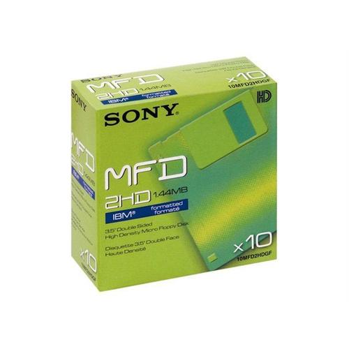 Sony MFD - 10 x disquette - 1.44 Mo - PC