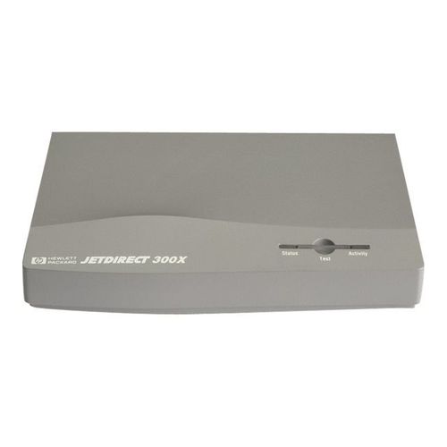 HP JetDirect 300X - Serveur d'impression - parallèle - 10/100 Ethernet - pour Color LaserJet Enterprise M750; DesignJet 5100; LaserJet M9040, M9050; Officejet Pro K850