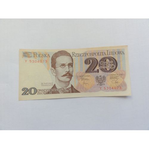 Billet 20 Zlotych Pologne 1982
