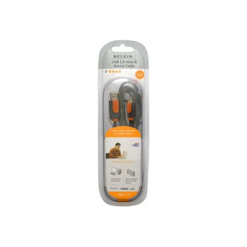 Belkin PRO Series - Câble USB - USB (M) pour mini USB type B (M) - 3 m - moulé