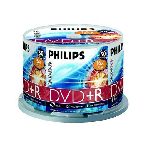 Philips DR4S6B50F - 50 x DVD+R - 4.7 Go (120 minutes) 16x - spindle