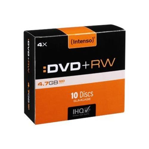 Intenso - 10 x DVD+RW - 4.7 Go (120 minutes) 4x - boîtier CD étroit