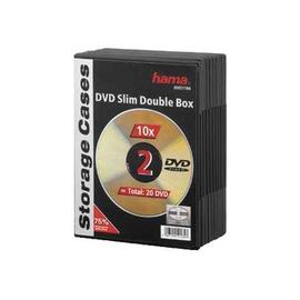 CD Double Jewel Case - Coffret pour CD - capacité : 2 CD - transparent  (pack de 10)