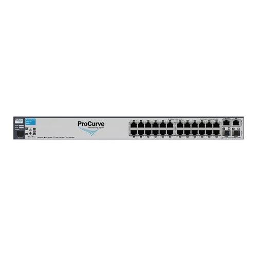 HPE 2610-24 Switch - Commutateur - Géré - 24 x 10/100 + 2 x SFP + 2 x 10/100/1000 - Montable sur rack