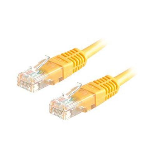 VALUE - Cordon de raccordement - RJ-45 (M) pour RJ-45 (M) - 5 m - UTP - CAT 6e - moulé, bloqué - jaune