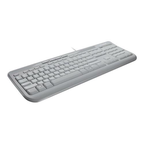 Microsoft Wired Keyboard 600 - Clavier - USB - Allemand - blanc