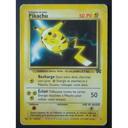 Pikachu Promo Black Star N°4 